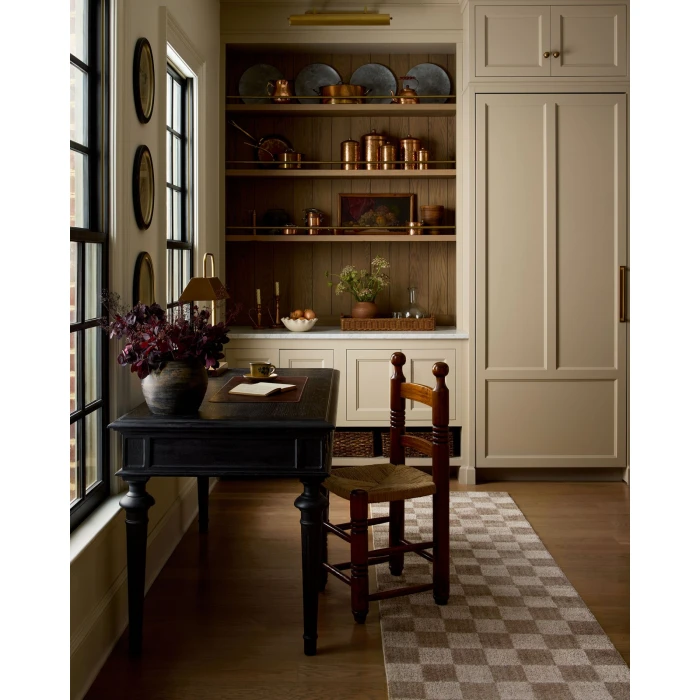 Chris Loves Julia x Loloi Calvin Pebble / Ivory CLV-01 7ft.-10in. X 7ft.-10in. Round Rug