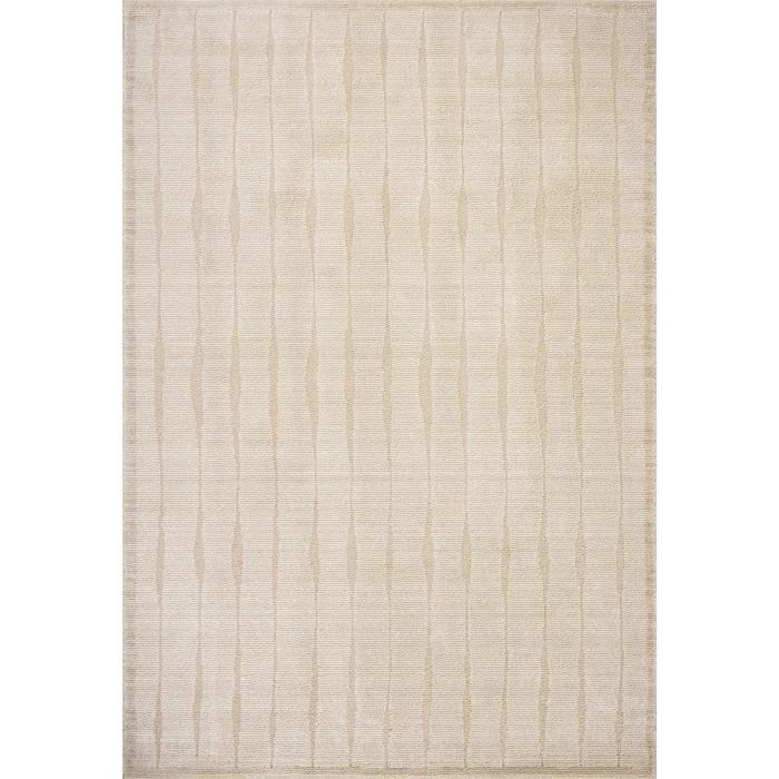 Chris Loves Julia x Loloi Calvin Ivory / Oatmeal CLV-02 2ft.-7in. X 10ft. Rect. Rug