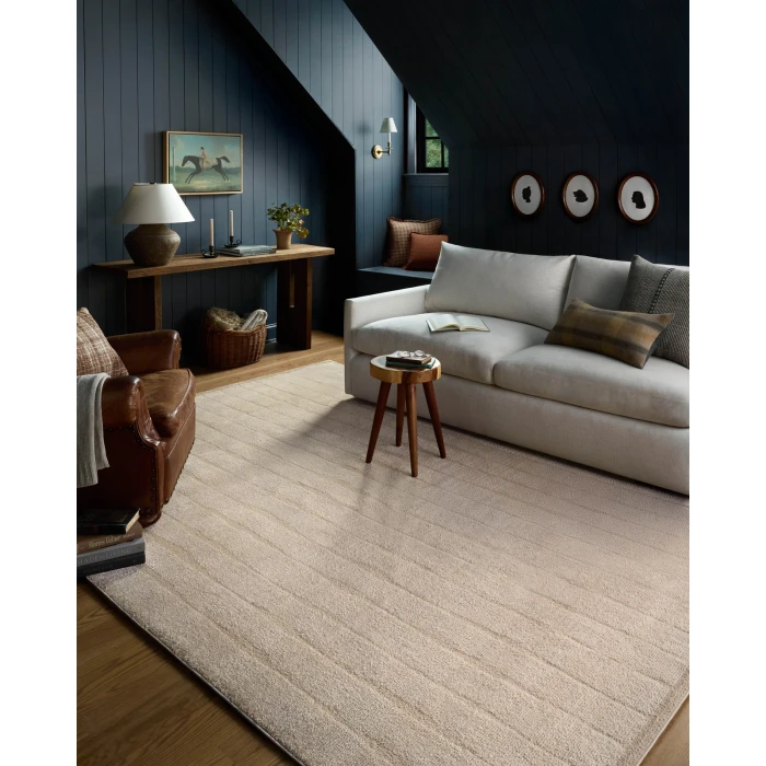 Chris Loves Julia x Loloi Calvin Ivory / Oatmeal CLV-02 2ft.-7in. X 10ft. Rect. Rug