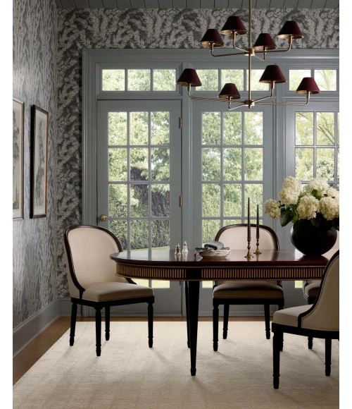 Chris Loves Julia x Loloi Calvin Ivory / Oatmeal CLV-02 7ft.-10in. X 7ft.-10in. Round Rug