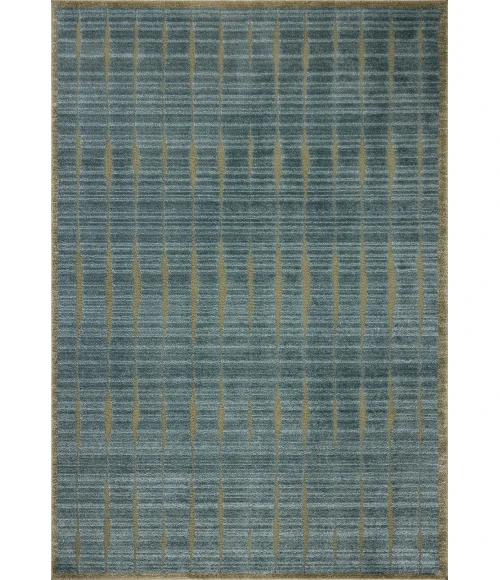 Chris Loves Julia x Loloi Calvin Ocean / Olive CLV-02 7ft.-10in. X 7ft.-10in. Round Rug