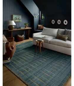 Chris Loves Julia x Loloi Calvin Ocean / Olive CLV-02 2ft.-7in. X 10ft. Rect. Rug