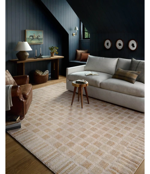 Chris Loves Julia x Loloi Calvin Bone / Natural CLV-03 7ft.-10in. X 7ft.-10in. Round Rug