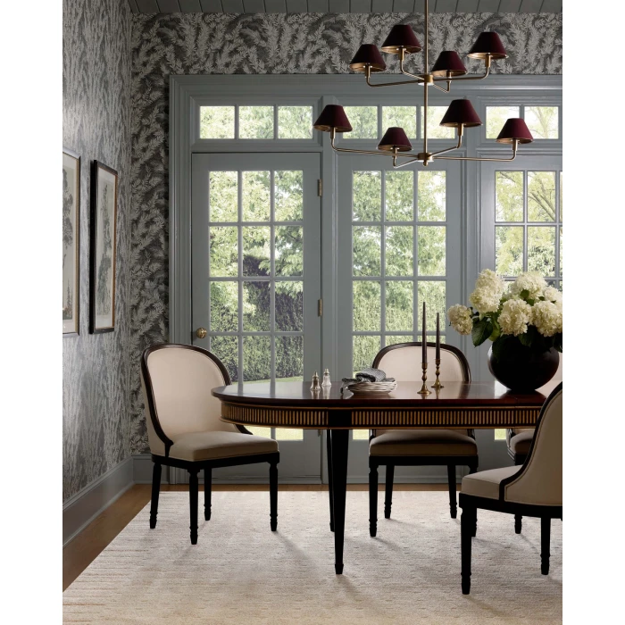Chris Loves Julia x Loloi Calvin Bone / Natural CLV-03 5ft.-3in. X 5ft.-3in. Round Rug