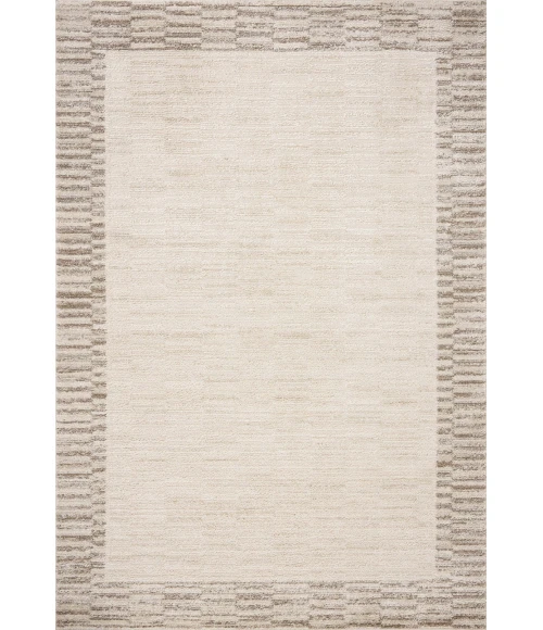 Chris Loves Julia x Loloi Calvin Ivory / Pebble CLV-04 7ft.-10in. X 7ft.-10in. Round Rug