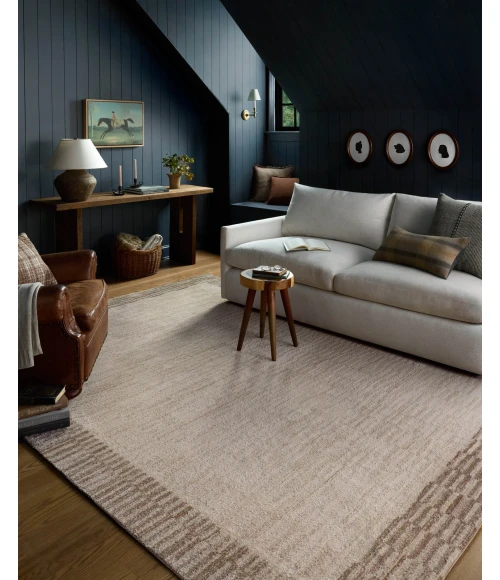 Chris Loves Julia x Loloi Calvin Ivory / Pebble CLV-04 7ft.-10in. X 7ft.-10in. Round Rug