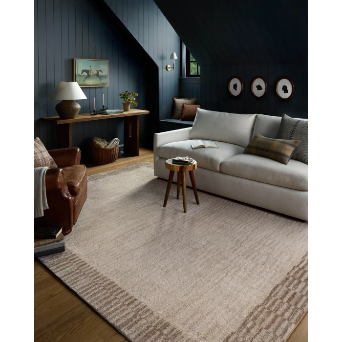 Chris Loves Julia x Loloi Calvin Ivory / Pebble CLV-04 2ft.-7in. X 10ft. Rect. Rug