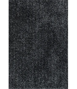 Loloi Carrera Shag CG-02 BLACK / SLATE Area Rug 18 in. X 18 in. Sample