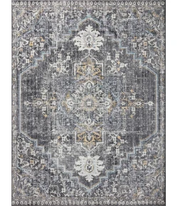 Loloi Cassandra CSN-02 black / GOLD Area Rug 5 ft. 3 in. X 7 ft. 9 in. Rectangle