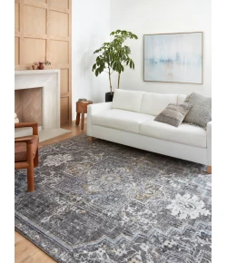 Loloi Cassandra CSN-02 black / GOLD Area Rug 5 ft. 3 in. X 7 ft. 9 in. Rectangle