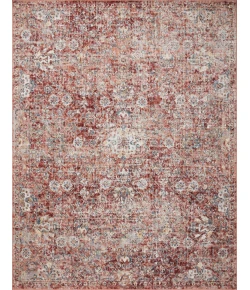Loloi Cassandra CSN-03 RUST / IVORY Area Rug 5 ft. 3 in. X 7 ft. 9 in. Rectangle