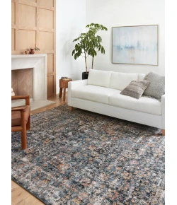 Loloi Cassandra CSN-05 BLUE / MULTI Area Rug 18 in. X 18 in. Sample