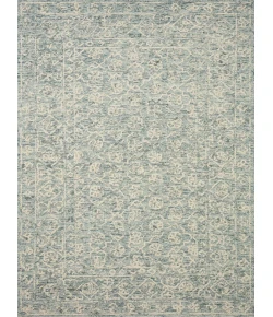 Loloi Cecelia CEC-01 Ocean / Ivory Area Rug 5 ft. 0 in. X 7 ft. 6 in. Rectangle