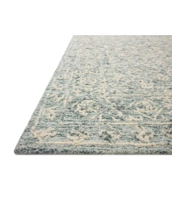 Loloi Cecelia CEC-01 Ocean / Ivory Area Rug 5 ft. 0 in. X 7 ft. 6 in. Rectangle