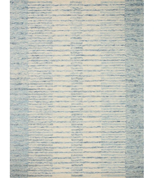 Chris Loves Julia x Loloi Chris Ivory / Denim CHR-01 9 ft. 3 in. X 13 ft. Rectangle Rug