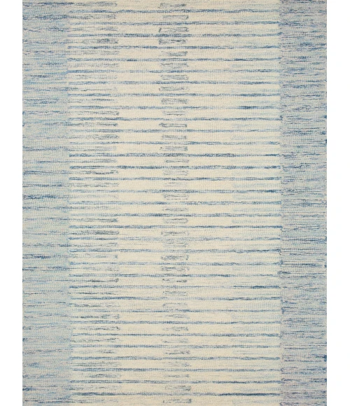 Chris Loves Julia x Loloi Chris Ivory / Denim CHR-01 9 ft. 3 in. X 13 ft. Rectangle Rug
