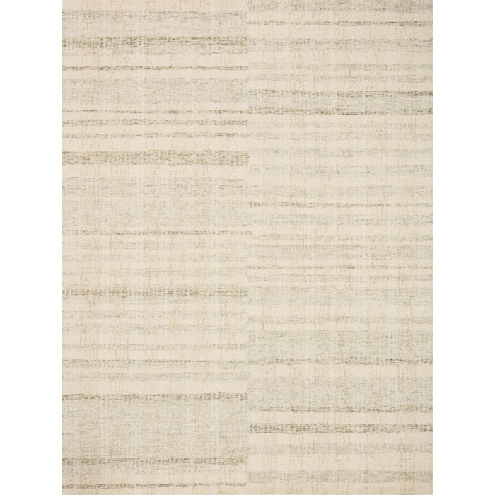 Chris Loves Julia x Loloi Chris Natural / Sage CHR-02 7 ft. 9 in. X 9 ft. 9 in. Rectangle Rug