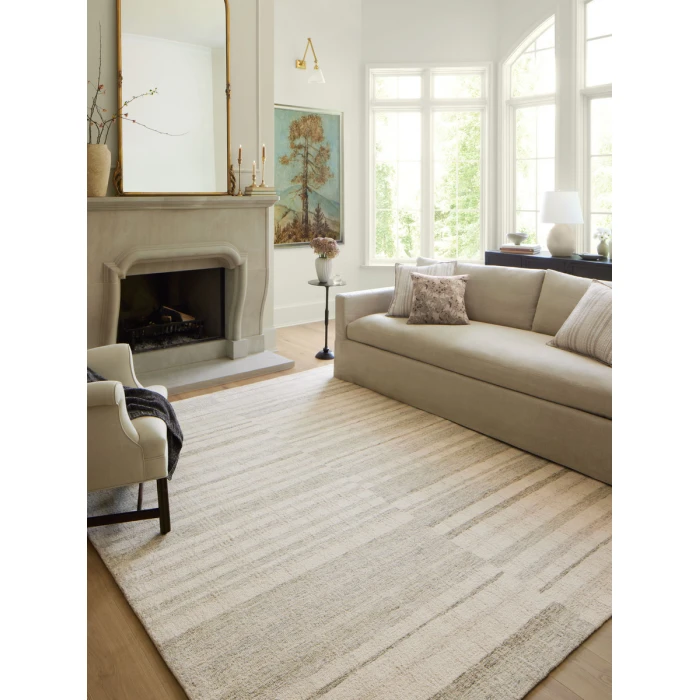 Chris Loves Julia x Loloi Chris Natural / Sage CHR-02 7 ft. 9 in. X 9 ft. 9 in. Rectangle Rug