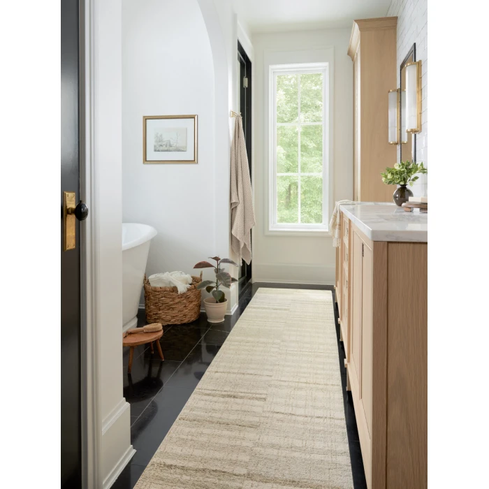 Chris Loves Julia x Loloi Chris Natural / Sage CHR-02 7 ft. 9 in. X 9 ft. 9 in. Rectangle Rug