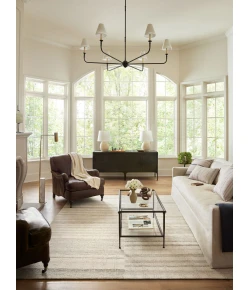 Chris Loves Julia x Loloi Chris Natural / Sage CHR-02 3 ft. 6 in. X 5 ft. 6 in. Rectangle Rug