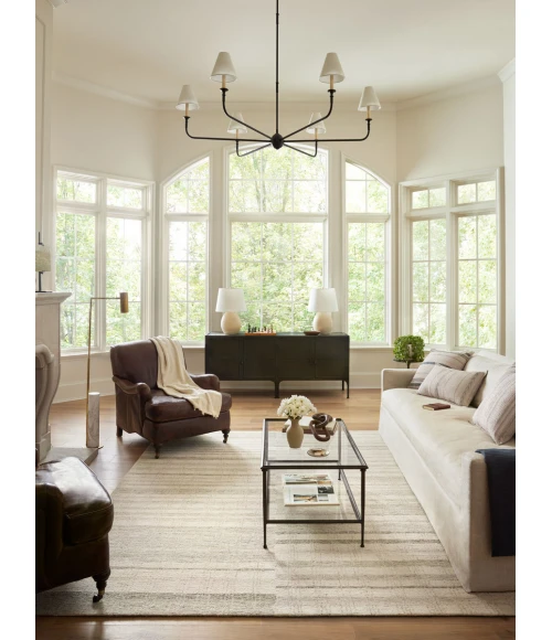 Chris Loves Julia x Loloi Chris Natural / Sage CHR-02 3 ft. 6 in. X 5 ft. 6 in. Rectangle Rug