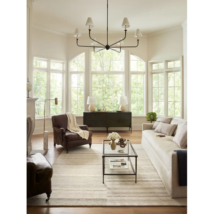Chris Loves Julia x Loloi Chris Natural / Sage CHR-02 7 ft. 9 in. X 9 ft. 9 in. Rectangle Rug