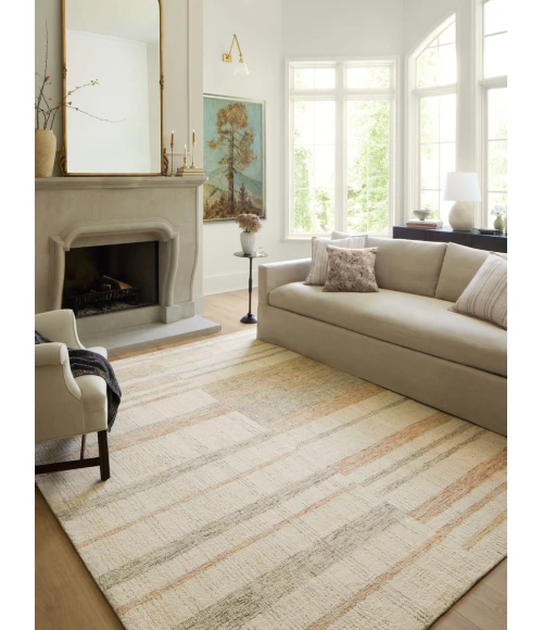 Chris Loves Julia x Loloi Chris Natural / Multi CHR-04 9 ft. 3 in. X 13 ft. Rectangle Rug