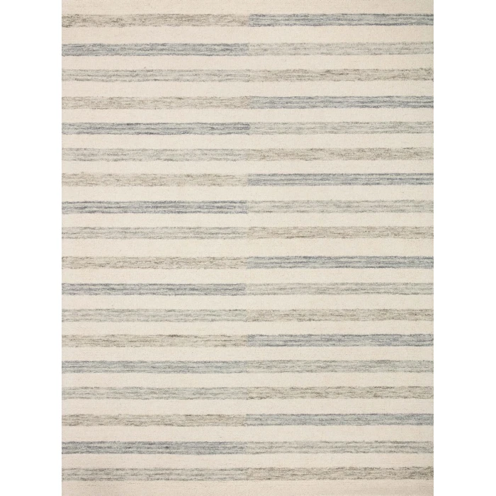 Chris Loves Julia x Loloi Chris Ivory / Slate CHR-05 7 ft. 9 in. X 7 ft. 9 in. Square Rug