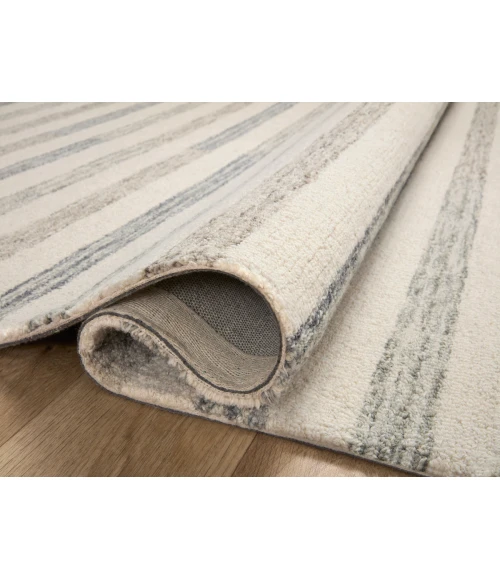 Chris Loves Julia x Loloi Chris Ivory / Slate CHR-05 2 ft. 6 in. X 11 ft. 6 in. Rectangle Rug