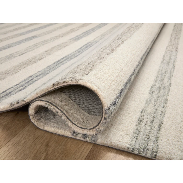 Chris Loves Julia x Loloi Chris Ivory / Slate CHR-05 7 ft. 9 in. X 7 ft. 9 in. Square Rug