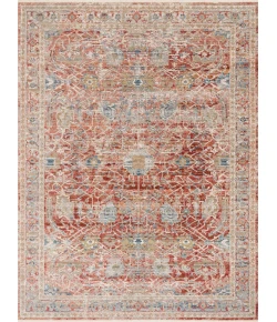 Loloi Claire CLE-01 RED / IVORY Area Rug 9 ft. 6 in. X 13 ft. Rectangle