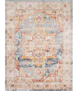 Loloi Clara CLA-01 SUNSET / IVORY Area Rug 18 in. X 18 in. Sample