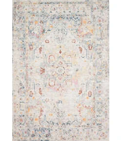 Loloi Clara CLA-04 LT GREY / MULTI Area Rug 18 in. X 18 in. Sample