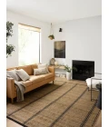 Angela Rose x Loloi Colton Natural / Black CON-01 7 ft. 6 in. X 9 ft. 6 in. Rectangle Rug