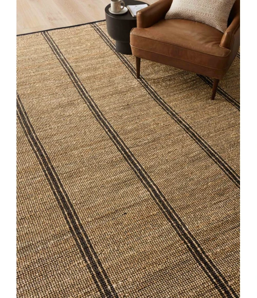 Angela Rose x Loloi Colton Natural / Black CON-01 7 ft. 6 in. X 9 ft. 6 in. Rectangle Rug