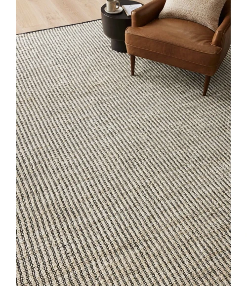 Angela Rose x Loloi Colton Ivory / Black CON-02 5 ft. X 7 ft. Rectangle Rug