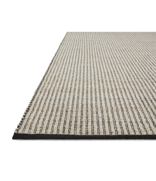 Angela Rose x Loloi Colton Ivory / Black CON-02 5 ft. X 7 ft. Rectangle Rug