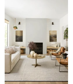 Angela Rose x Loloi Colton Ivory / Black CON-02 5 ft. X 7 ft. Rectangle Rug