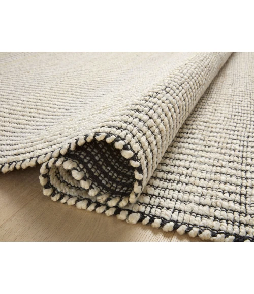 Angela Rose x Loloi Colton Ivory / Black CON-02 5 ft. X 7 ft. Rectangle Rug