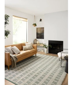 Angela Rose x Loloi Colton Ivory / Sage CON-03 5 ft. X 7 ft. Rectangle Rug