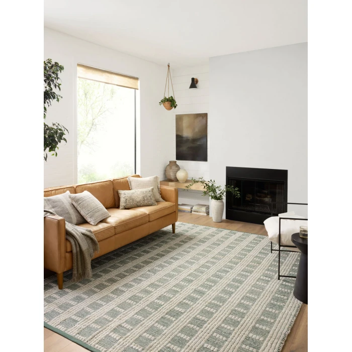 Angela Rose x Loloi Colton Ivory / Sage CON-03 5 ft. X 7 ft. Rectangle Rug