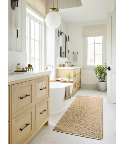 Angela Rose x Loloi Colton Natural / Ivory CON-04 5 ft. X 7 ft. Rectangle Rug