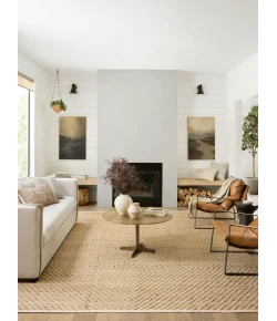 Angela Rose x Loloi Colton Natural / Ivory CON-04 5 ft. X 7 ft. Rectangle Rug