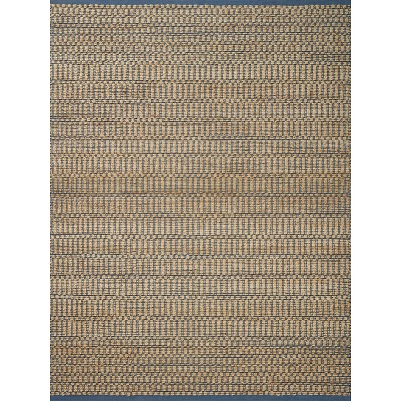 Angela Rose x Loloi Colton Natural / Navy CON-05 5 ft. X 7 ft. Rectangle Rug