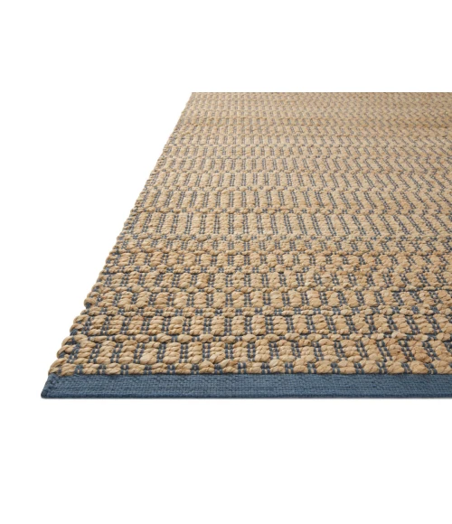 Angela Rose x Loloi Colton Natural / Navy CON-05 7 ft. 6 in. X 9 ft. 6 in. Rectangle Rug