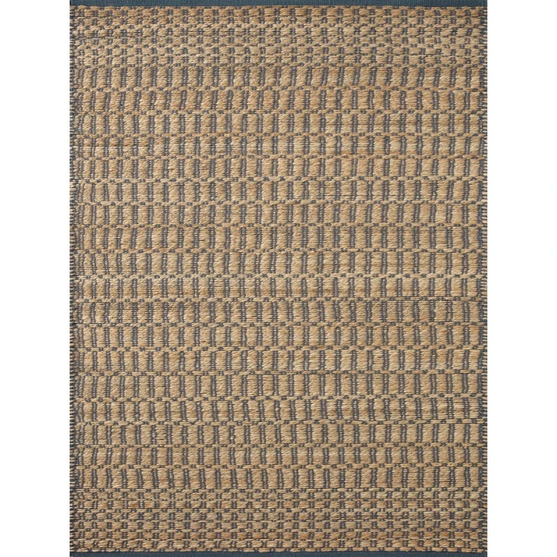 Angela Rose x Loloi Colton Natural / Navy CON-05 5 ft. X 7 ft. Rectangle Rug