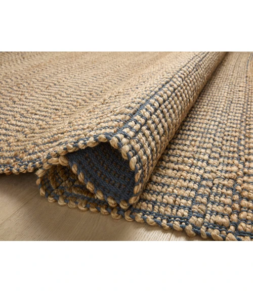 Angela Rose x Loloi Colton Natural / Navy CON-05 7 ft. 6 in. X 9 ft. 6 in. Rectangle Rug