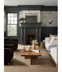 Jean Stoffer x Loloi Cornwall Mocha / Natural CRN-01 2 ft. 3 in. X 3 ft. 9 in. Rectangle Rug