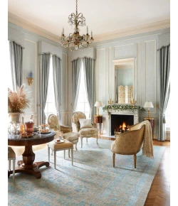 Loloi Cyrus CU-02 CAMEL / AQUA Area Rug 2 ft. 0 in. X 3 ft. 0 in. Rectangle