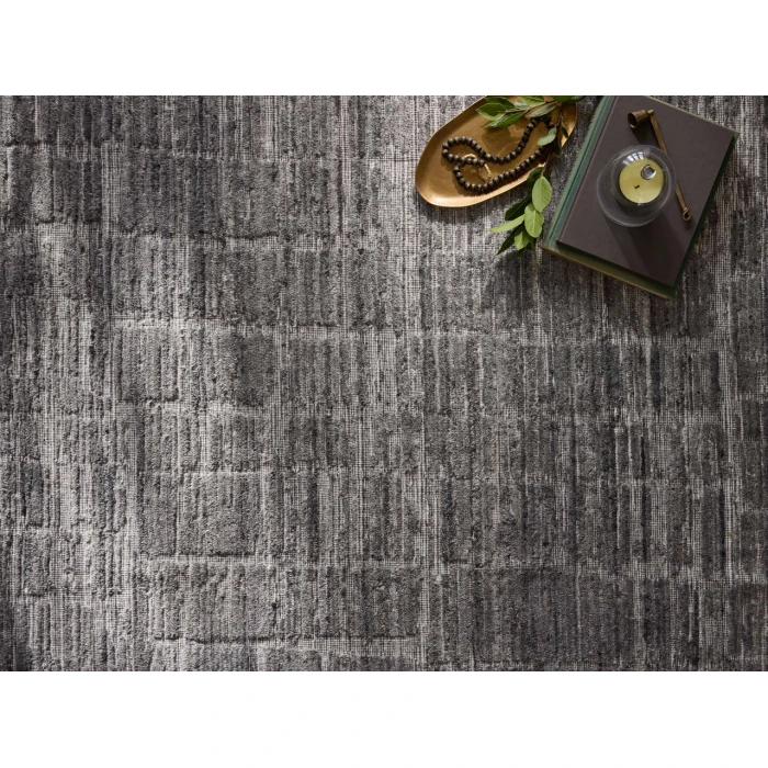 Jean Stoffer x Loloi Daniel Slate DAN-01 18in. X 18in. Sample Rect. Rug